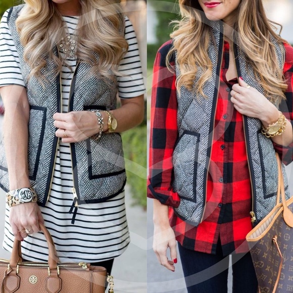 ROCHELLE Herringbone Autumn Vest - Picture 3 of 8